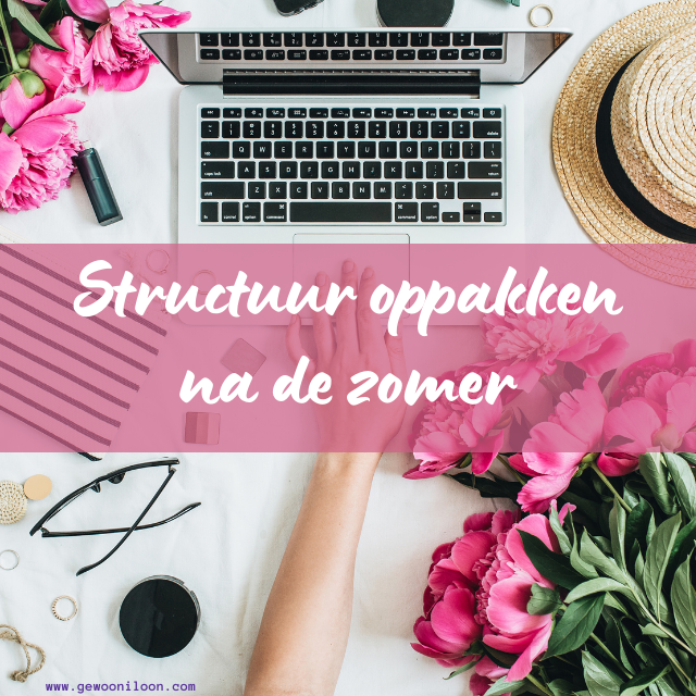 structuur oppakken na de zomer - Gewoon Iloon