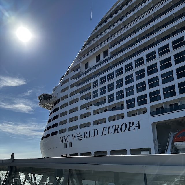 Cruise Dagboek - dag 1 - MSC World Europa