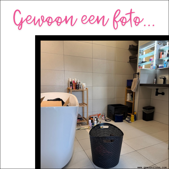 Badkamer opruimen