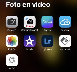 Foto -Apps op mijn iPhone